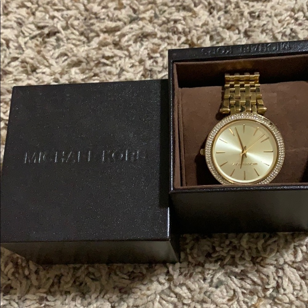 Gently used Michael Kors gold watch